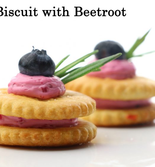 Salty Biscuit with Beetroot