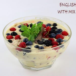 English Cream with Mix Berries