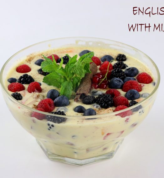 English Cream with Mix Berries