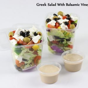 Greek Salad With Balsamic Vinegar Dressing