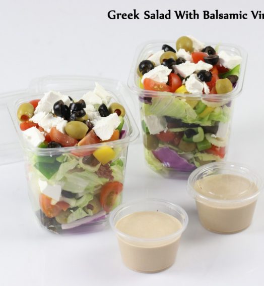 Greek Salad With Balsamic Vinegar Dressing
