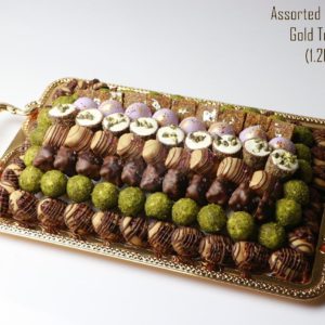 ASSORTED COFFEE SWEETS GOLD SMALL TRAY