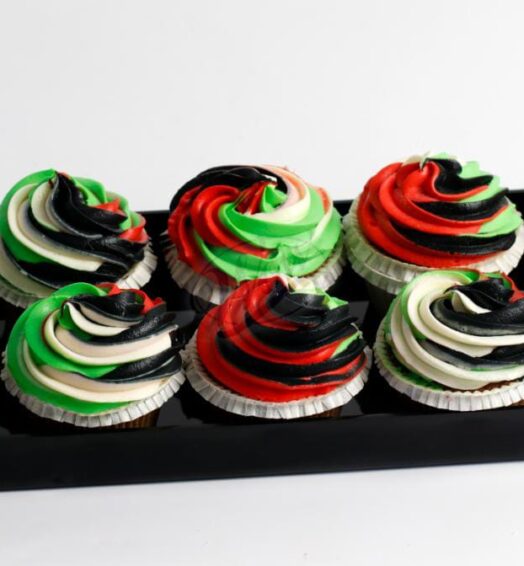 Flag Day Cup Cakes Tray