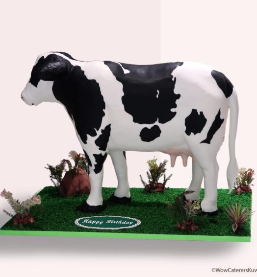 Cow Shaped Cake.