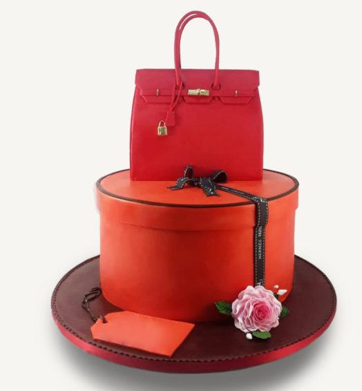 Hermes Bag Cake.