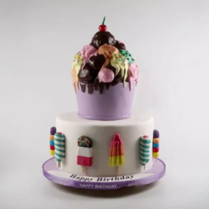 Ice Cream Themed Cake