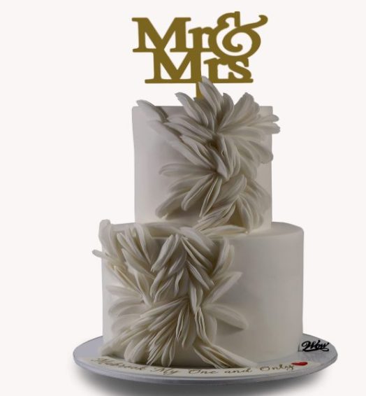 Elegant Engagement Cake.