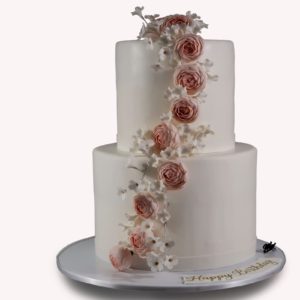 Pionies Sugar Flower Cake