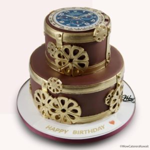 Vintage Clock Cake.