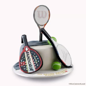 Tennis Racket Cake.