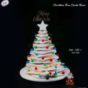 Christmas Tree Cookies Tower