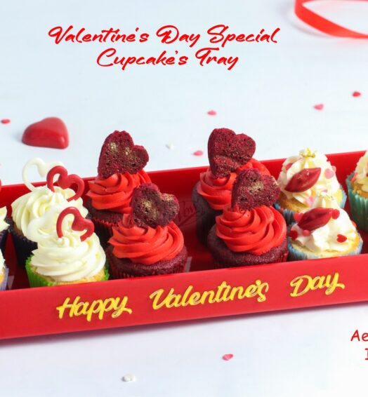 Valentine’s Day Special CUP CAKES TRAY