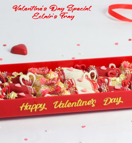 Valentine’s Day Special Eclair’s Tray