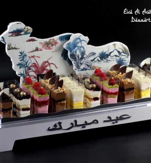 Eid Al Adha Special Assorted Dessert Glasses Tray