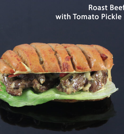 Roast Beef With Tomato Pickle Cucumber