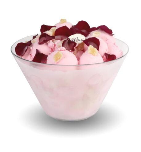 Rose Lychee Ice Cream Bowl