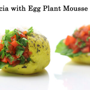 Foccacia with Eggplant Mousse