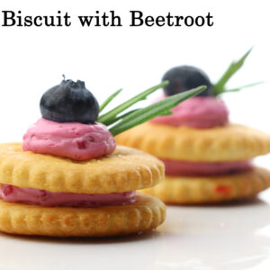 Salty Biscuit with Beetroot