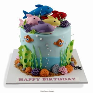 Baby Shark Theme Cake