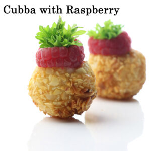 Potato Cubba with Raspberry