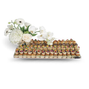 Wow Salties Tray With Fresh Floral Arrangements