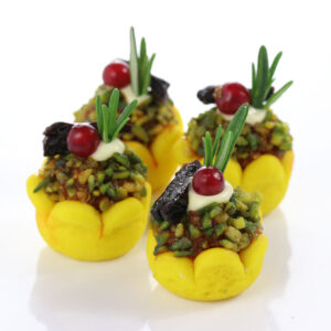 Spinach Flower Basket salty