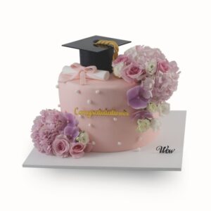 Flower Graduation Cake