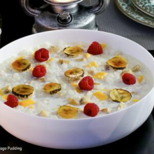 MANGO & BANANA SAGO PUDDING